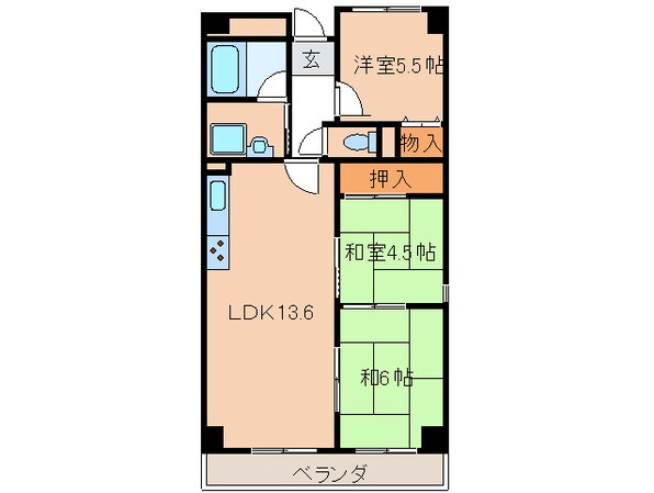 レヴェパルテールの物件間取画像